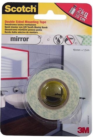 Scotch Ayna Montaj Bandı 19mm X 1,5m 4496w-1915p