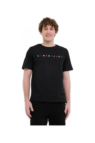 Lumberjack 6m Ml Messus 11urbng2022 6fx Kısa Kolu Siyah Unisex T-shirt
