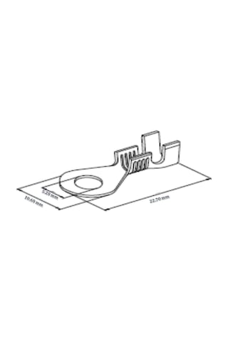 100 Adet Mesa 4 Numara Kablo Ucu 5.2 MM SKN-4