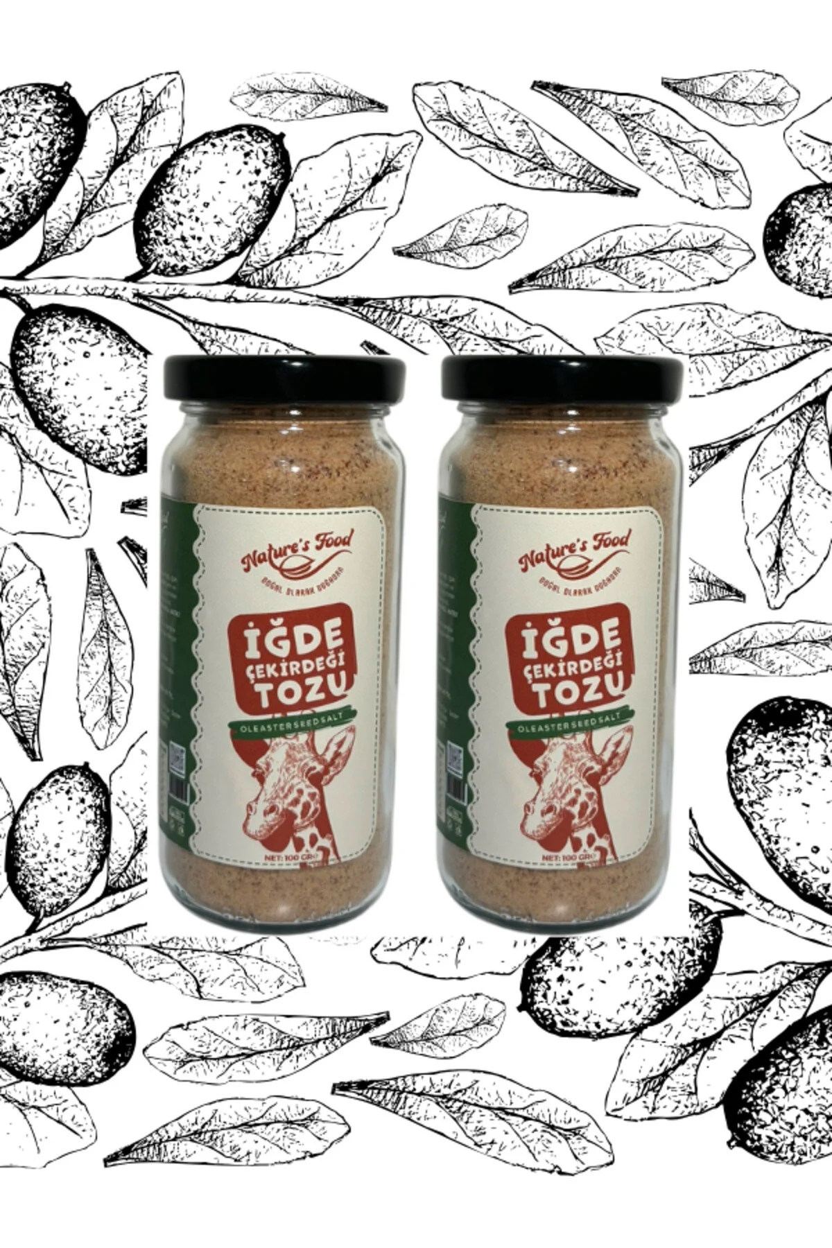 İğde Çekirdeği Tozu 2li 200gr Kemik Gelişimi, Lif, Protein, B Vitaminleri, Potasyum Ve Magnezyum