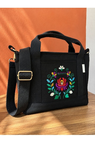 Lumya Atelier Lalezar Nakışlı Çanta Siyah
