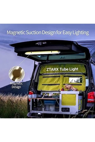 Reedark Ztarx Şişme Led Kamp Lambası - 250 Lümen, 5 Parlaklık Seviyeli, Usb Şarjlı, Mıknatıslı Balıkçı Ve Kamp Aydınlatması Yeşil