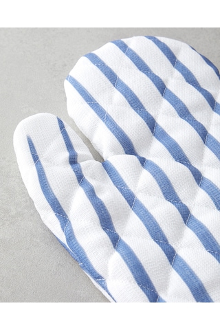 English Home Edenic Polyester 2'li Mutfak Seti 17x30 Cm+20x20 Cm Beyaz - Lacivert Beyaz - Lacivert