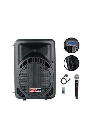 Lastvoice Ample-12ap Taşınabilir Seyyar Portatif Mikrofonlu Elektrikli Ses Sistemi Hoparlör 800 Watt