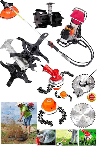 Staxx Power ST9900 Benzinli Çim Biçme Sırt Tırpan Makinesi + Çapa Set