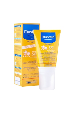 Mustela SPF50+ Çok Yüksek Korumalı Bebek Güneş Losyonu 40 ML
