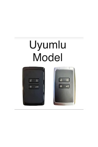 Gma Keys Renault Clio E-tech Austral Megane 4 Talisman Clio5 Kadjar Petek Desenli Anahtar Kılıfı Siyah Sarı