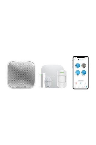 Ajax Kablosuz Alarm Seti - Hub+Dış Siren+M.Kontak+Pır+Kumanda