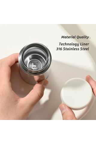 Maoyaya 180 Ml Küçük Kapasiteli 316 Paslanmaz Çelik Taşınabilir Vakum Pratik Tasarım