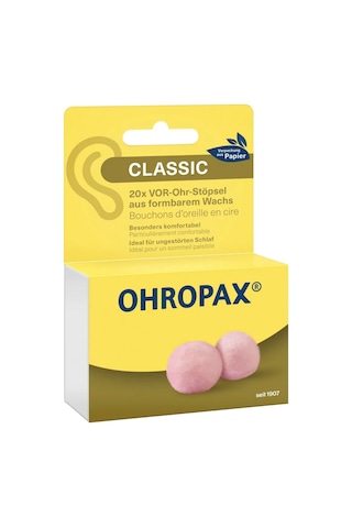 Ohropax Alman Kulak Tıkacı Classic 20 Adet 363345436 Tozlu Pembe