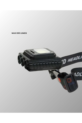 Sepetopia Cob + Xpe Led Kafa Feneri 800 Lumen Usb Type C Şarjlı Çok Modlu