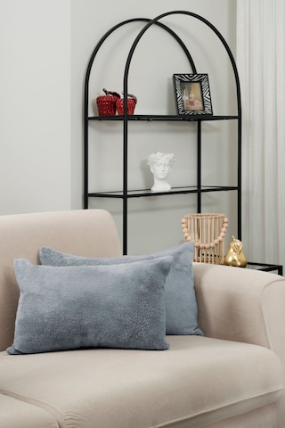Gri Wellsoft 2'li Hediyelik Dekoratif Kırlent Kılıfı 35x55 Cm