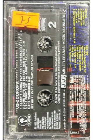 Plak Değildir Kaset Tir U2 Zooropa Kaset
