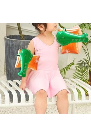 Ganzhoushop Yüzme Kolu Havuzu Şişme Renkli Bantlı Çocuk Güvenliği Çok Renkli