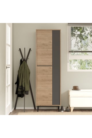 Robin Home Rio Ayakkabılık Metal Ayaklı 9 Raflı Sepet-antrasit Kahverengi