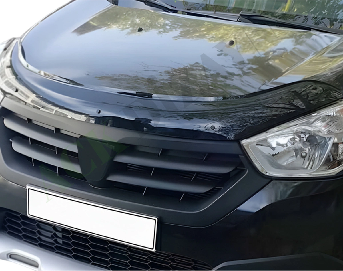 Dacia Lodgy 2012+ Araca Özel Kaput Rüzgarlığı A+ Pianoblack 4mm