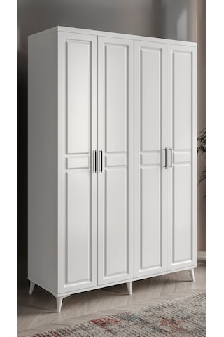 GuneyStore Sport 4 Kapaklı Komple MDF Gardırop