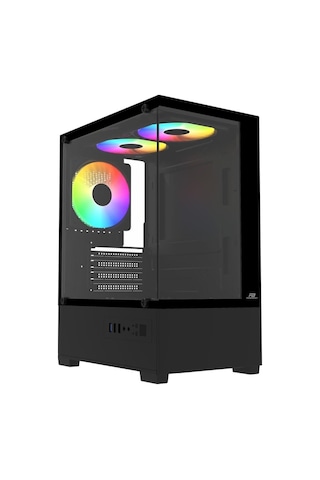 Powerboost Pb-m5001b 500w 3-12cm Rainbow Fanlı Usb 3.0 Seaview M-atx Gaming Siyah Kasa