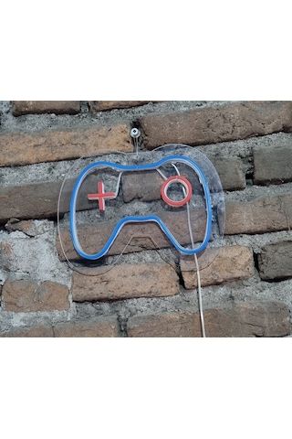 Oyuncu Konsolu Neon Led Duvar Aydınlatması Küçük