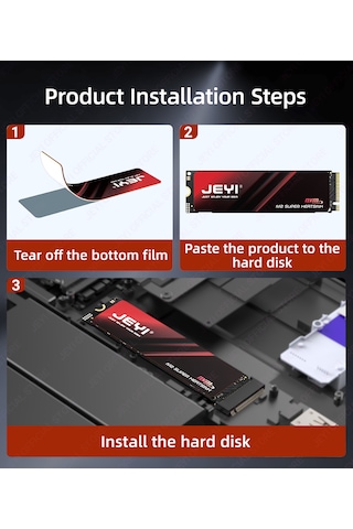 Jeyı M.2 2280 Ssd Grafen Bakır Soğutucu-nvme/sata İçin Ultra İnce