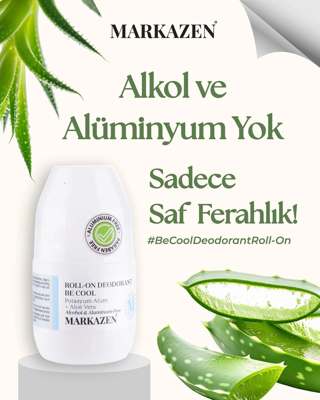 Markazen Be Cool Erkek Roll-On Deodorant 50 ML