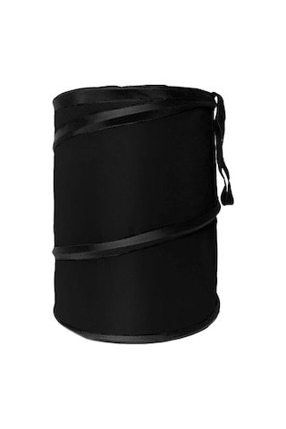 Siyah 16x20 Cm Su Geçirmez Taşınabilir Katlanabilir Büyük Çöp Kovası Atık Konteyneri Çoğu Araba, Polietilen, Suv Ve Kamyona Uyar