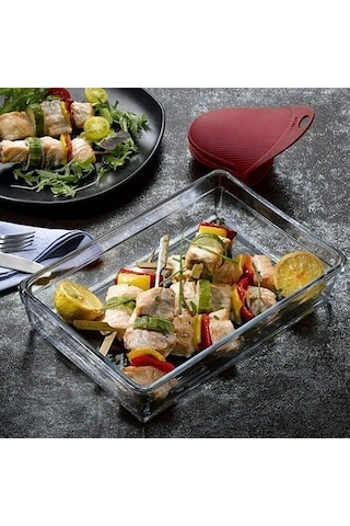 Paşabahçe Premium 59334 Borcam Dikdörtgen Fırın Tepsi