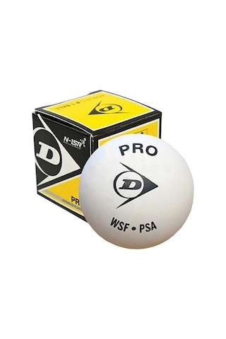 Dunlop N1-sr Pro Squash Topu Beyaz 1 Adet 12x1bbx Beyaz