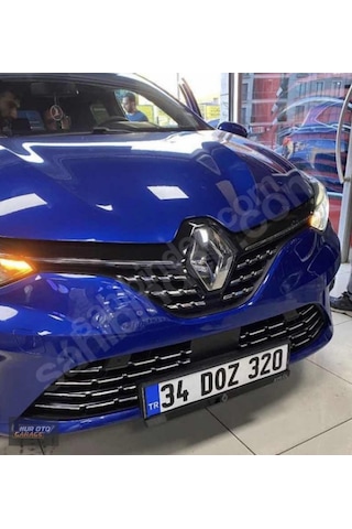 Clio 5 2020-2023 Ön Panjur Alt Izgara Kromu Set Paslanmaz