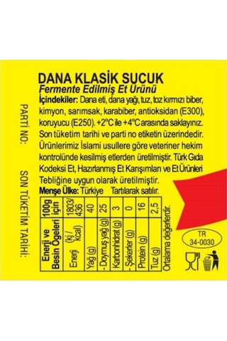 Apikoğlu Klasik Kangal Sucuk 3 x 450 G