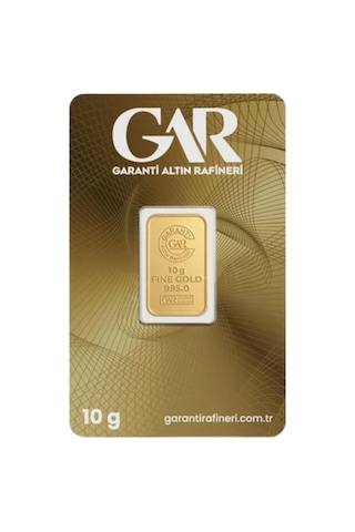 1 Adet 10 Gr 24 Ayar Altın 995 Gar