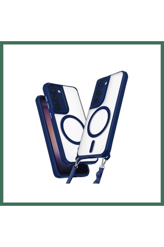 En-cag Samsung Galaxy S23 Uyumlu Kılıf Enka Magsafe Silikon Kılıf - Lacivert Bss