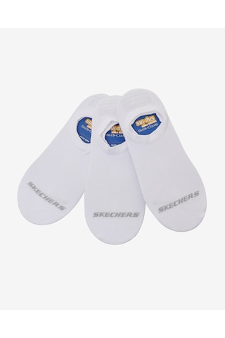 Skechers 3'lü Paket Essential Görünmez Çorap Unisex Beyaz Çorap S2520313-2325