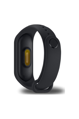 Leezsing Siyah Akıllı Bileklik - 24 Saat Sıcaklık Monitörü, Led Ekran, Manyetik Şarj, 25 Gün Pil Ömrü