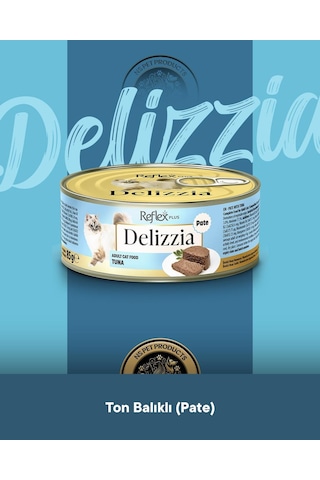 Reflex Plus Delizzia Yetişkin Ton Balıklı Pate Kedi Maması 6x85 Gram