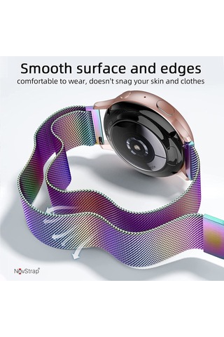 Novstrap Huawei Watch Gt5 46mm Gt5 Pro Gt4 46mm Gt3 46mm Gt3 Pro Gt3 Se Gt2 İle Uyumlu Kordon 22mm Metal Hasır Çelik Kayış