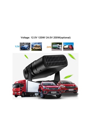 Wezone Araç İçi Taşınabilir Hızlı Isıtma Ve Soğutma Sistemli Buz Çözücü & Buğu Giderici Fan