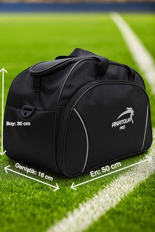 Newfull Sport Anatolia Pars Astarlı U Kapak Seyahat Çantası-orta Siyah