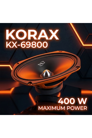 Korax Kx-m69800 400w Oval Oto Hoparlör Takım - 2 Adet