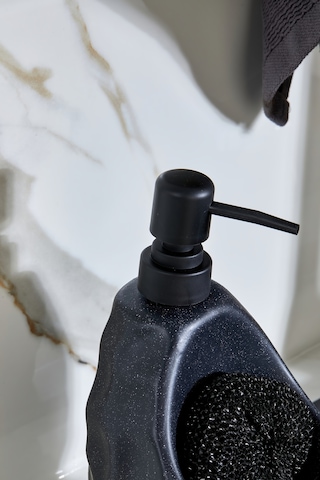 Cooker 180 Ml Seramik Süngerlikli Sıvı Sabunluk Ckr3558 Siyah