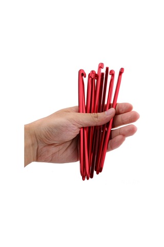 Geeroyoo Alüminyum Çadır Çiviği - 10 Adet, Altın Renk, Dikdörtgen Şekil, Dayanıklı, Anti-çürük, Dış Mekan Kullanıma Uygun Opp Poşet Altın