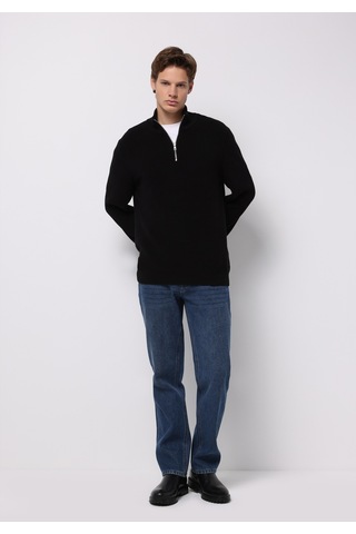 Colin's Colins Regular Fit High Neck Jakarlı Erkek Siyah Kazak Cl1076440 Q1.v2 Blk Siyah