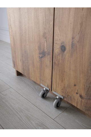 Çok Amaçlı 2 Kapaklı Mutfak Erzak Kiler Dolap 86 x 52 x 180 CM