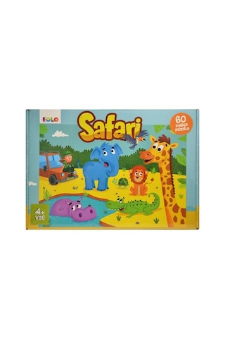 Eolo 60 Parça Yer Puzzle Safari 4+