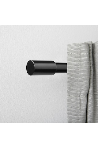 Ikea Uddnate Korniş Ucu 35 Mm Siyah