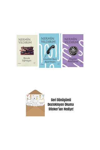 Bavula Sığmayan Ciltli + Unutma Beni Apartmanı Ciltli + Rüyalar Anlatılmaz Ciltli + Okuma Sticker'ları