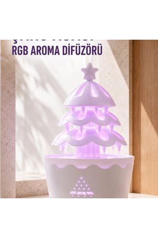 Şans Ağacı 250 Ml Ultrasonik Hava Nemlendirici Rgb Işıklı Aroma Difüzörü