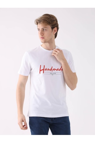 Dufy Beyaz Erkek Regular Fit O Yaka Tshirt - 94351 Beyaz