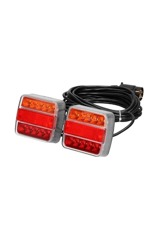 Led Römork Stop Lambası 7 Pin Set Mıknatıslı 10 Metre - 12v-1000