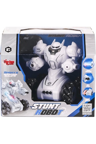 Syr-666-861 Kumandalı Şarjlı Işıklı Roket Ve Buhar Atan Robot Araba -vardem Oyuncak